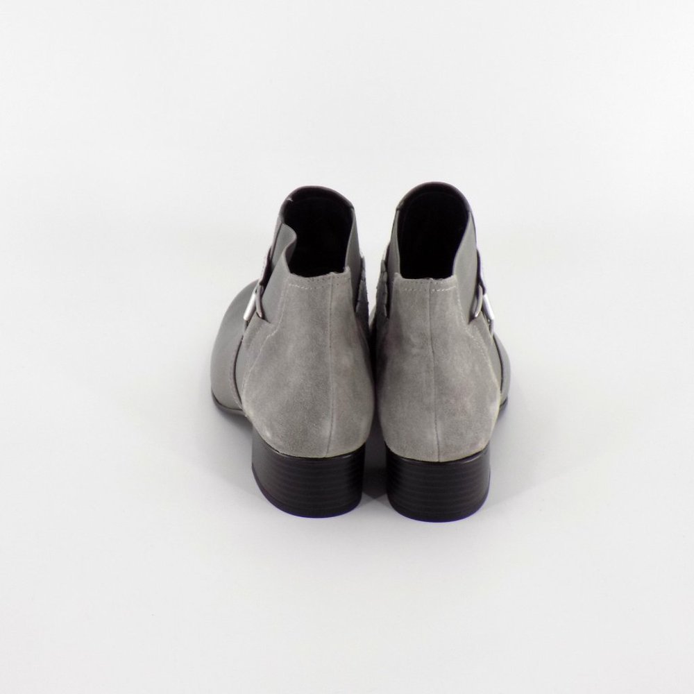 LOGO by Lori Goldstein Silver and Gray Ankle Boots - Picture 5 of 13